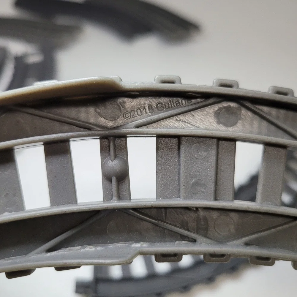 Thomas Train Tracks Raised Curve Lot 2018‎ TrackMaster Gray Plastic 7pc Set